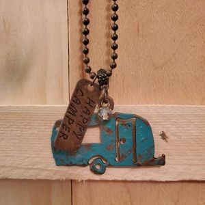 Southern Junkie Happy Camper Necklace
